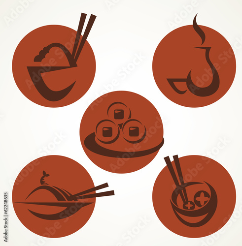 japanese food for menu symbols