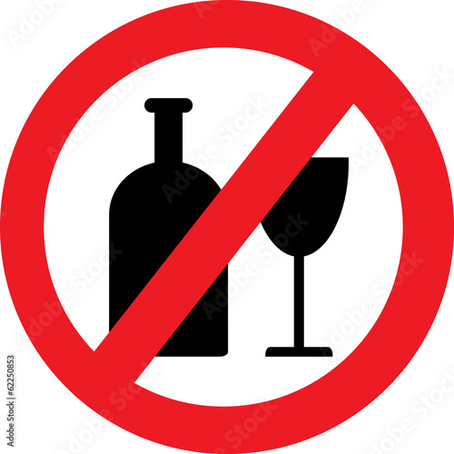 No alcohol sign