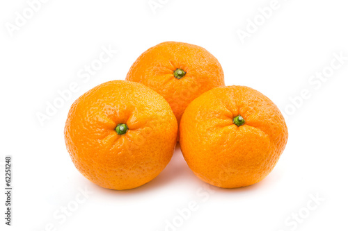 Three sweet mandarins