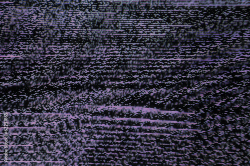 Television screen with static noise