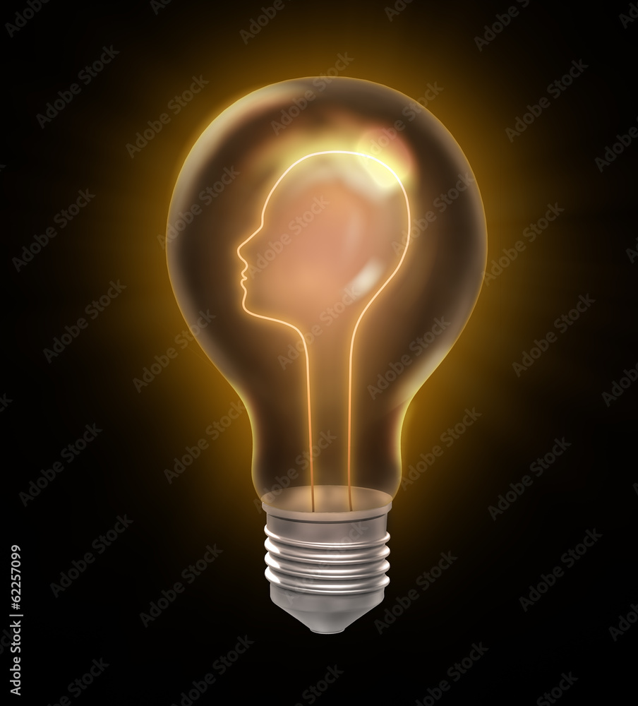 Human head bulb filament Human head bulb filament