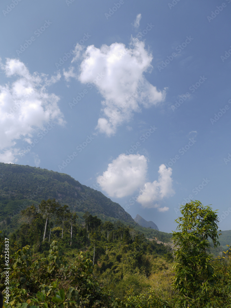 Jungle, mountains. Muang Ngoi, LAO