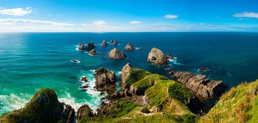 Crédence de cuisine Nouvelle-Zélande Phare de Nugget Point en Otago  © Fyle
