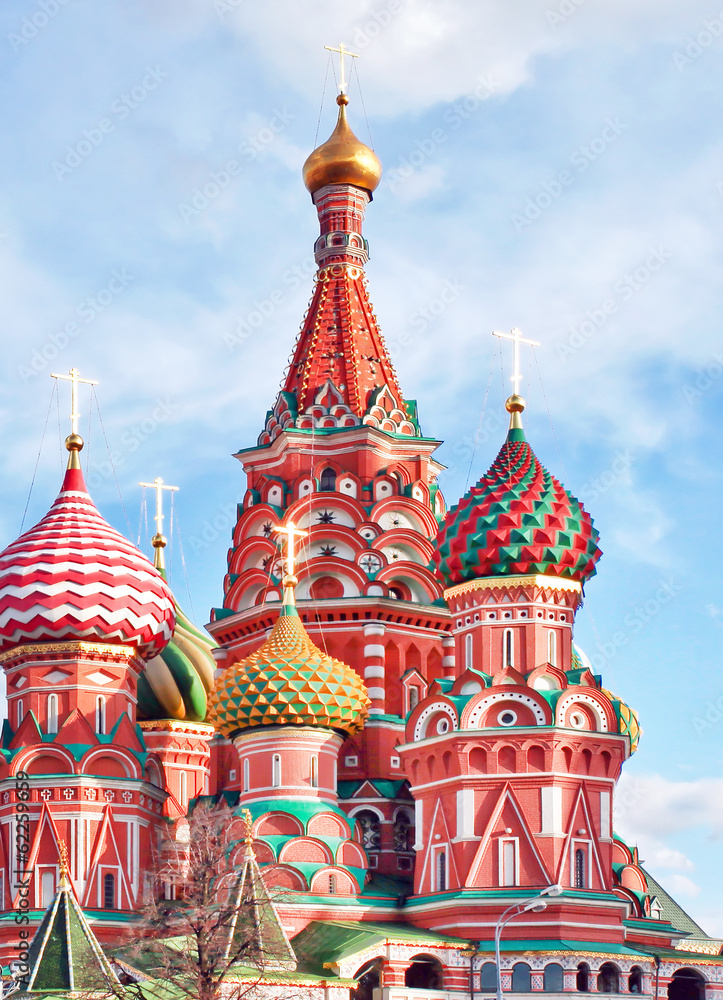 St Basils cathedral on Red Square in Moscow, Russia