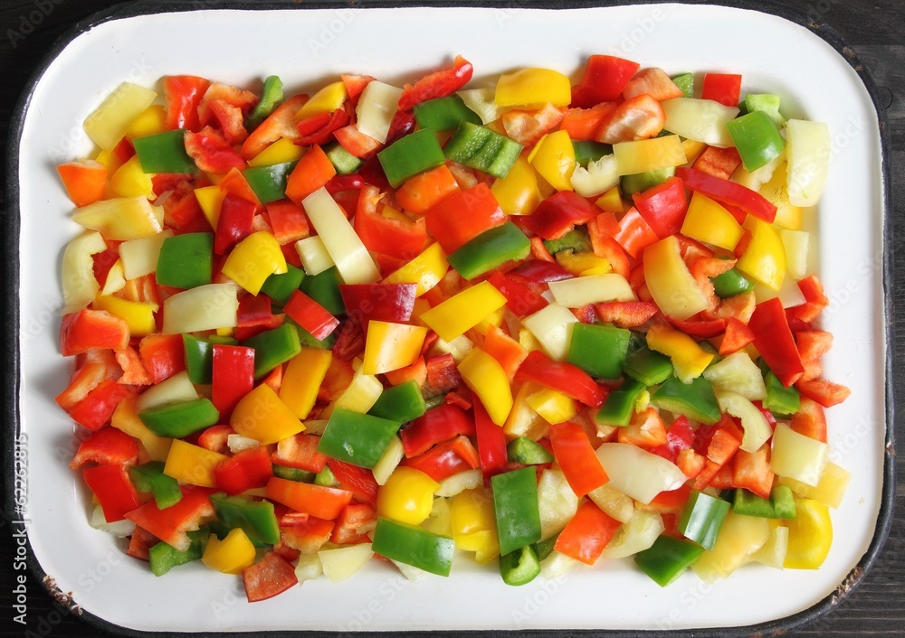 Diced peppers