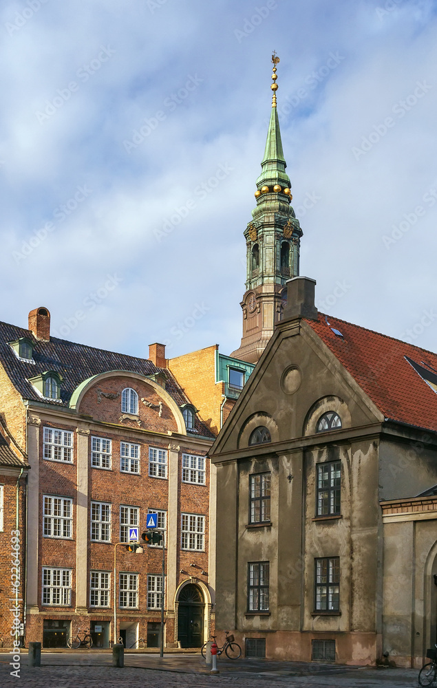 Obraz premium Street in the old town of Copenhagen, Denmark.
