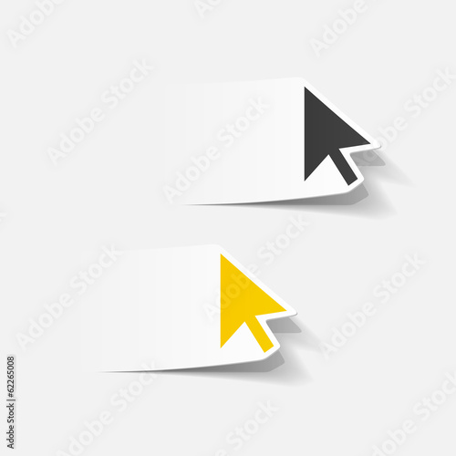 Free Download realistic design element: cursor, arrow - GFXLoad