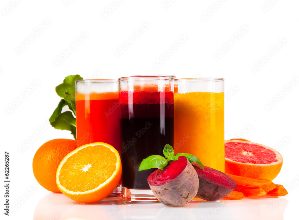 Fresh juice, mix fruits and vegetable Fresh juice, mix fruits and vegetable