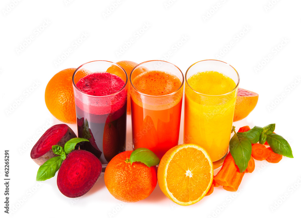 Fresh juice, mix fruits and vegetable Fresh juice, mix fruits and vegetable