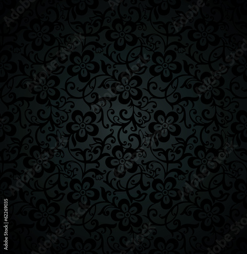 Royal floral seamless background