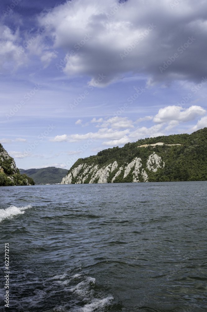 Danube pass through Iron Gates Natural Park