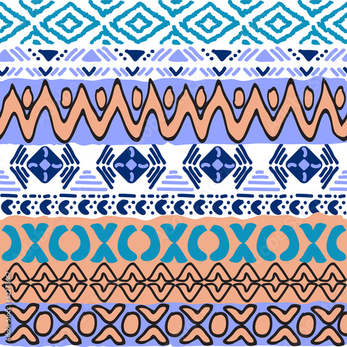 seamless pattern in aztec style