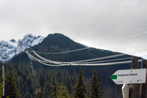 Obraz na płótnie Top Kasprowy in the Polish Tatra Mountains w salonie