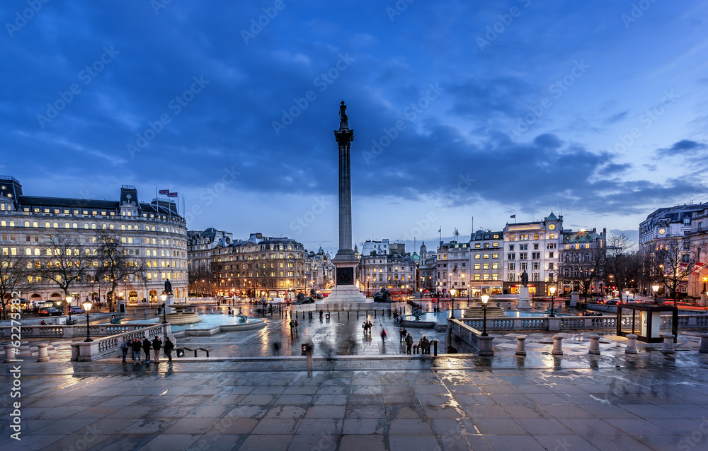 Trafalgar square London - obrazy, fototapety, plakaty 