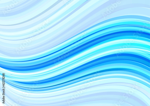 Abstract water wave, vector illustration