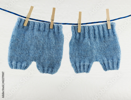 knitted newborn pants photo