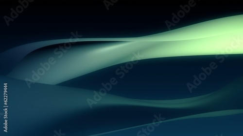 Silky smooth green and blue liquid ripples