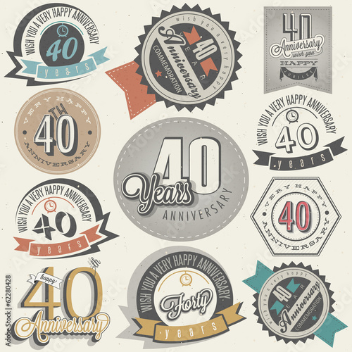 Vintage style 40 anniversary collection