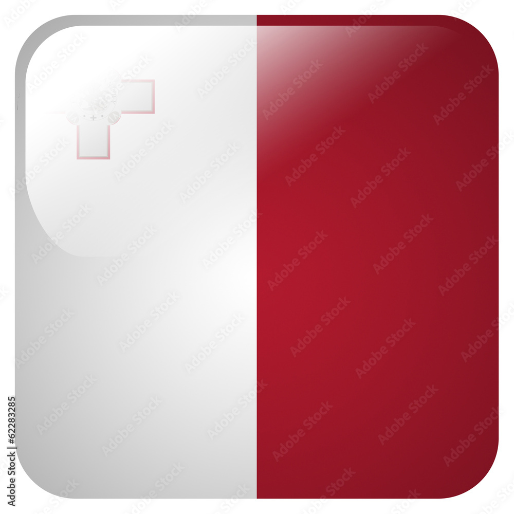 Glossy icon with flag of Malta Glossy icon with flag of Malta