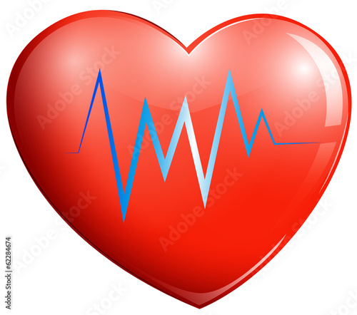 A red heart