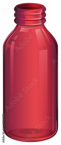 A pink medicine bottle