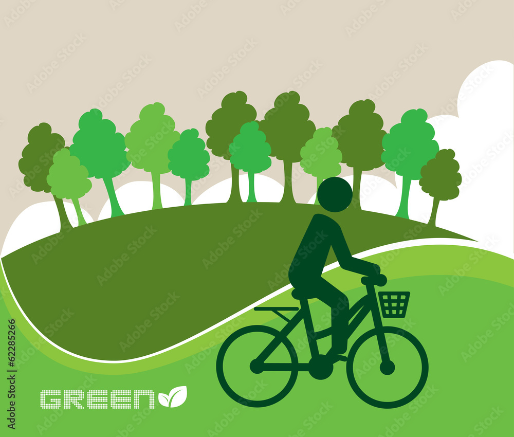 Naklejka premium green eco design