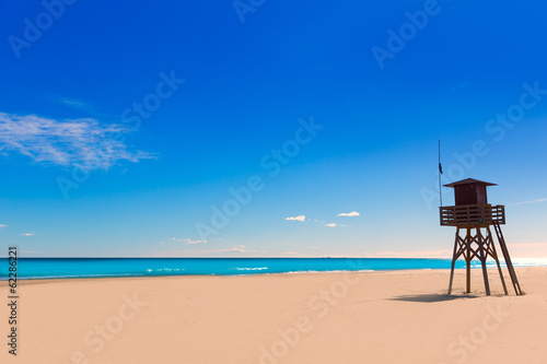 Canet de Berenguer beach in Valencia in Spain © lunamarina