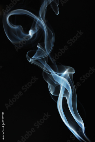 Abstract smoke on black background