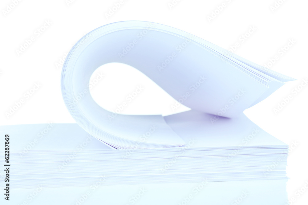White paper close up White paper close up