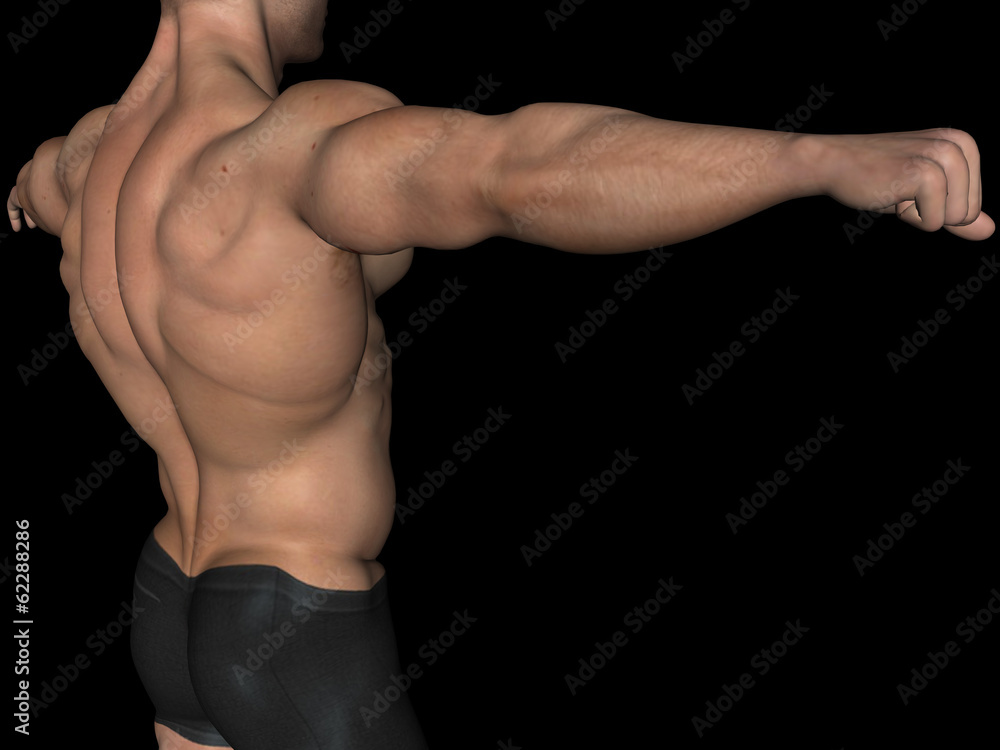 Conceptual man muscles background Conceptual man muscles background
