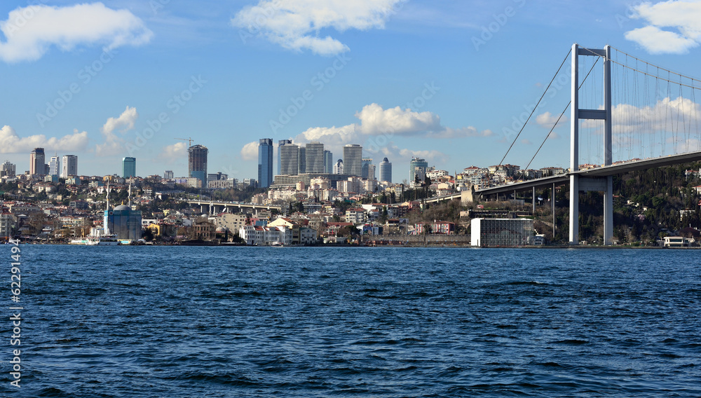 tourism and financial center in istanbul landscape