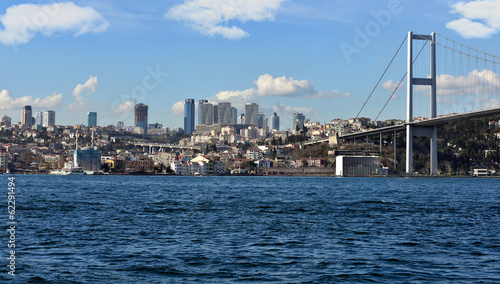 Photography tourism and financial center in istanbul landscape
