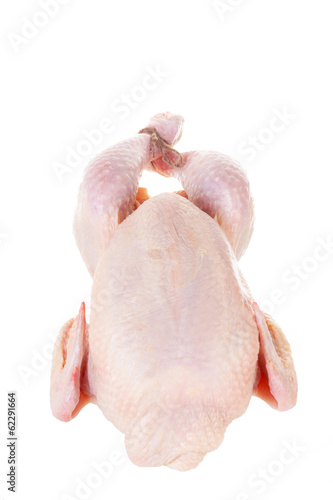 Raw chicken it is isolated on a white background