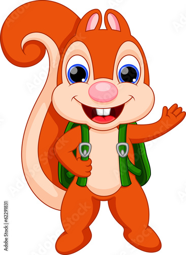 Funny squirrel cartoon