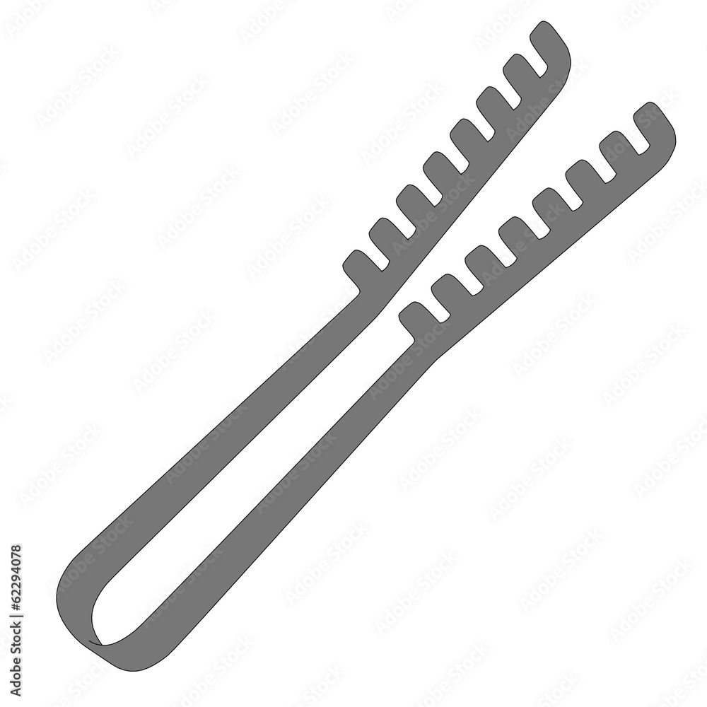 cartoon image of grill pliers cartoon image of grill pliers