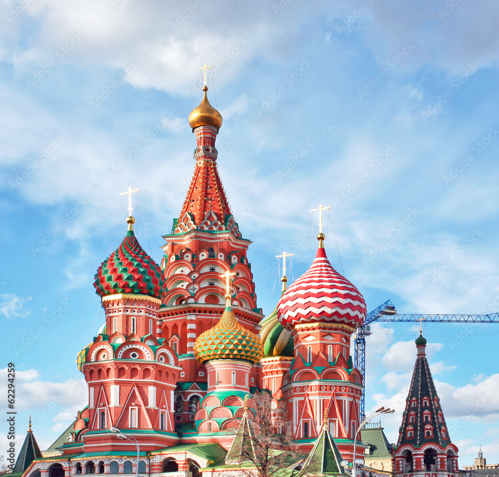 St Basils cathedral on Red Square in Moscow, Russia