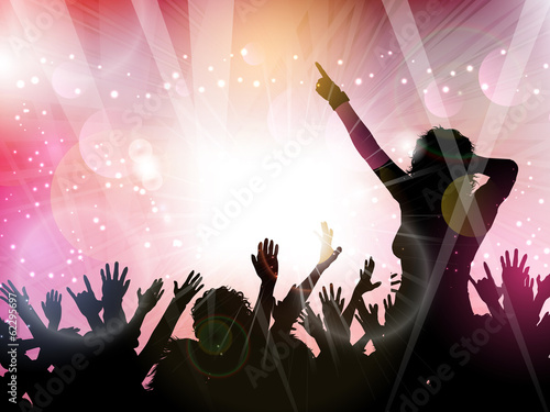Party crowd background