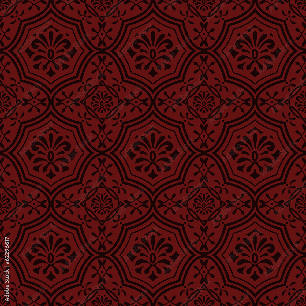 Vector seamless floral pattern, indian style Vector seamless floral pattern, indian style