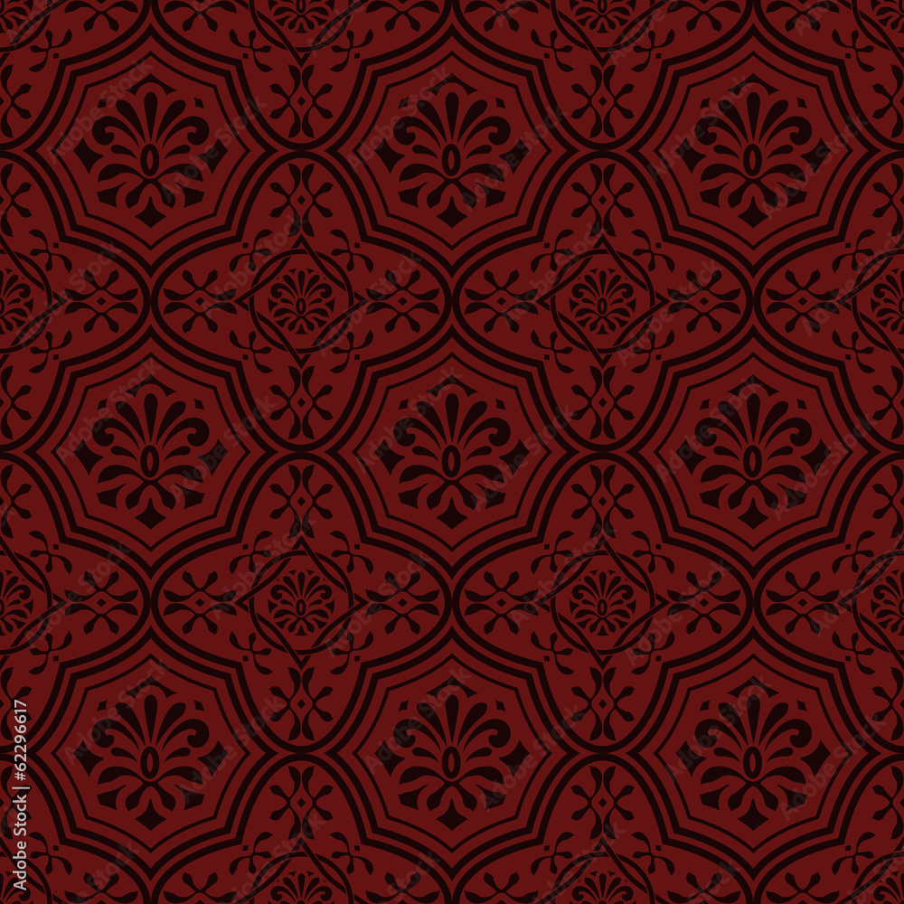 Vector seamless floral pattern, indian style