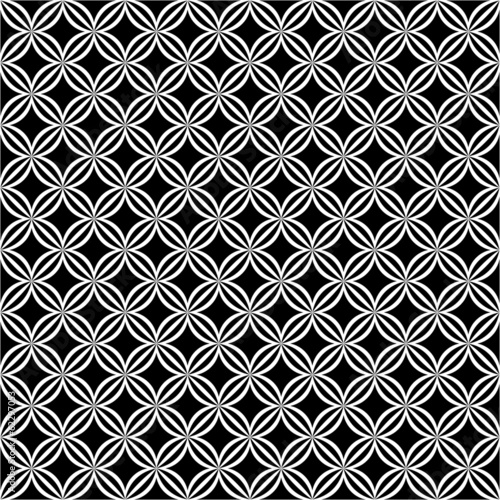 Motif géométrique noir et blanc.