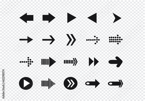 arrows icons set
