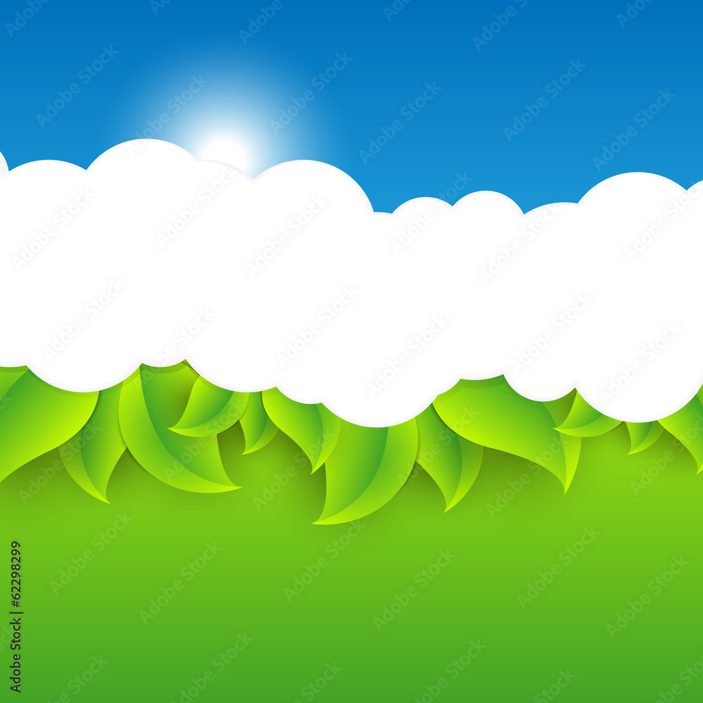 Vector abstract summer time background