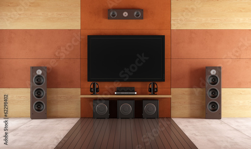 Modern home theater room photo