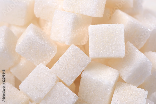 Heap of refined sugar