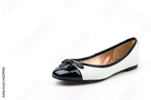 Sandal shoes isolated white background