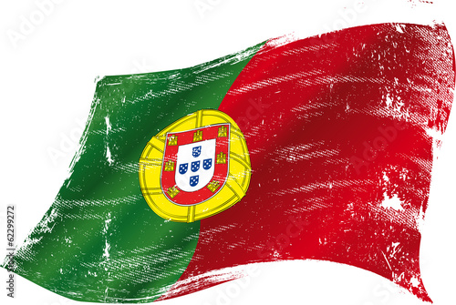 Portuguese grunge flag