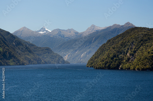 Fjord of Doubtful Sound in New Zealand