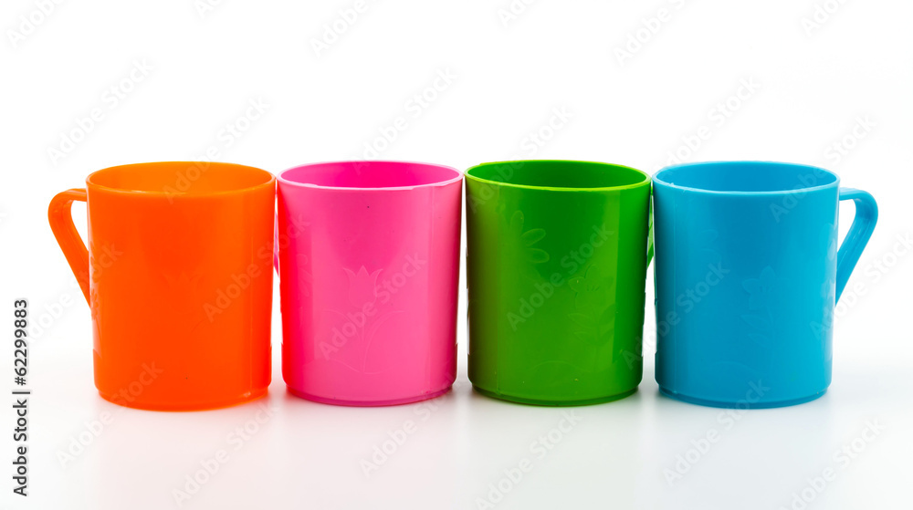 Plastic cup isolated white background Plastic cup isolated white background