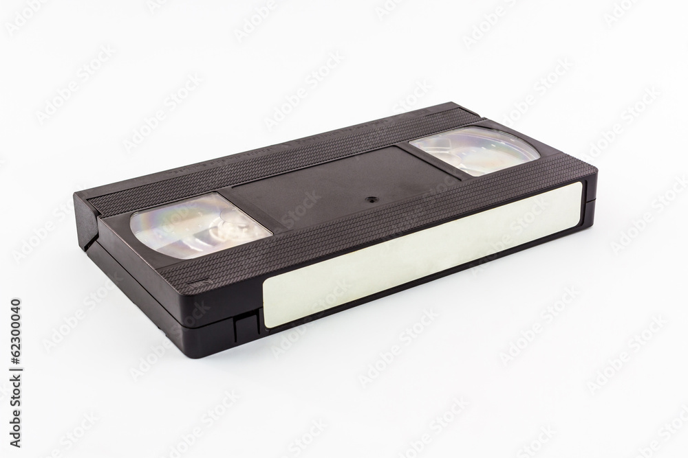 VHS video cassette.