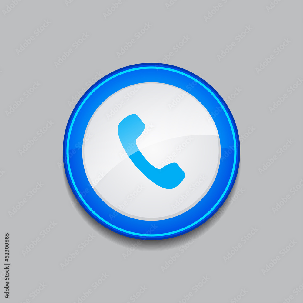 Call Circular Vector Blue Web Icon Button Call Circular Vector Blue Web Icon Button